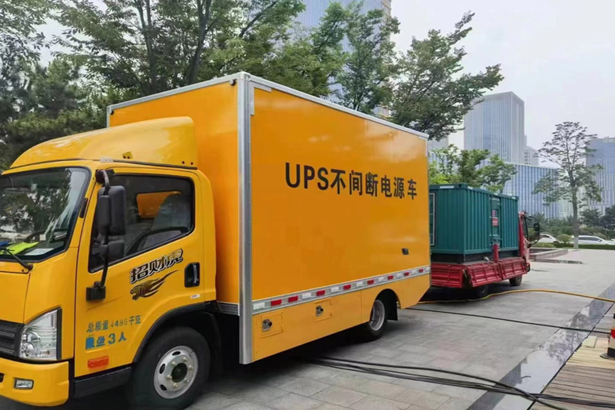 辽中发电机租赁施工现场