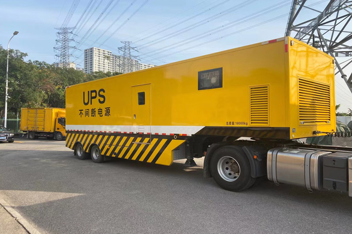 辽中发电机租赁施工现场